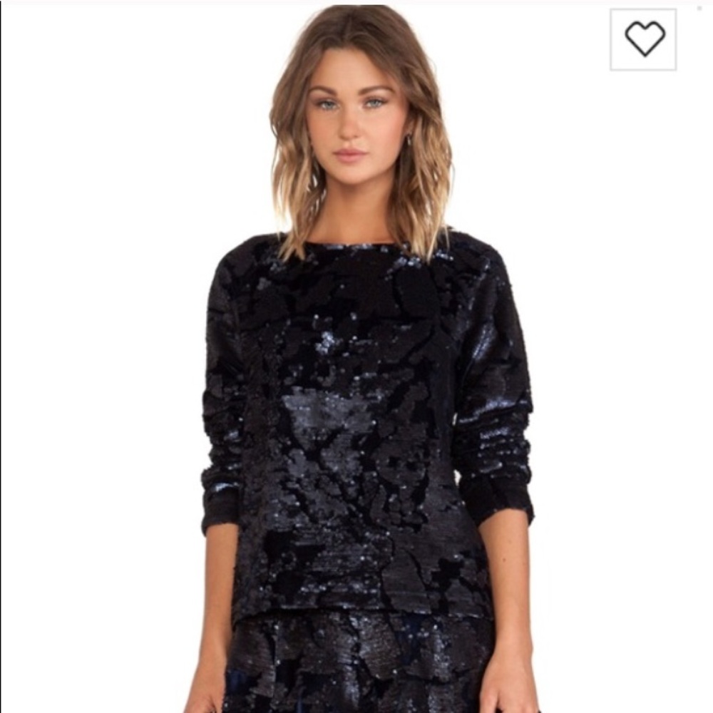 JOA sequined top